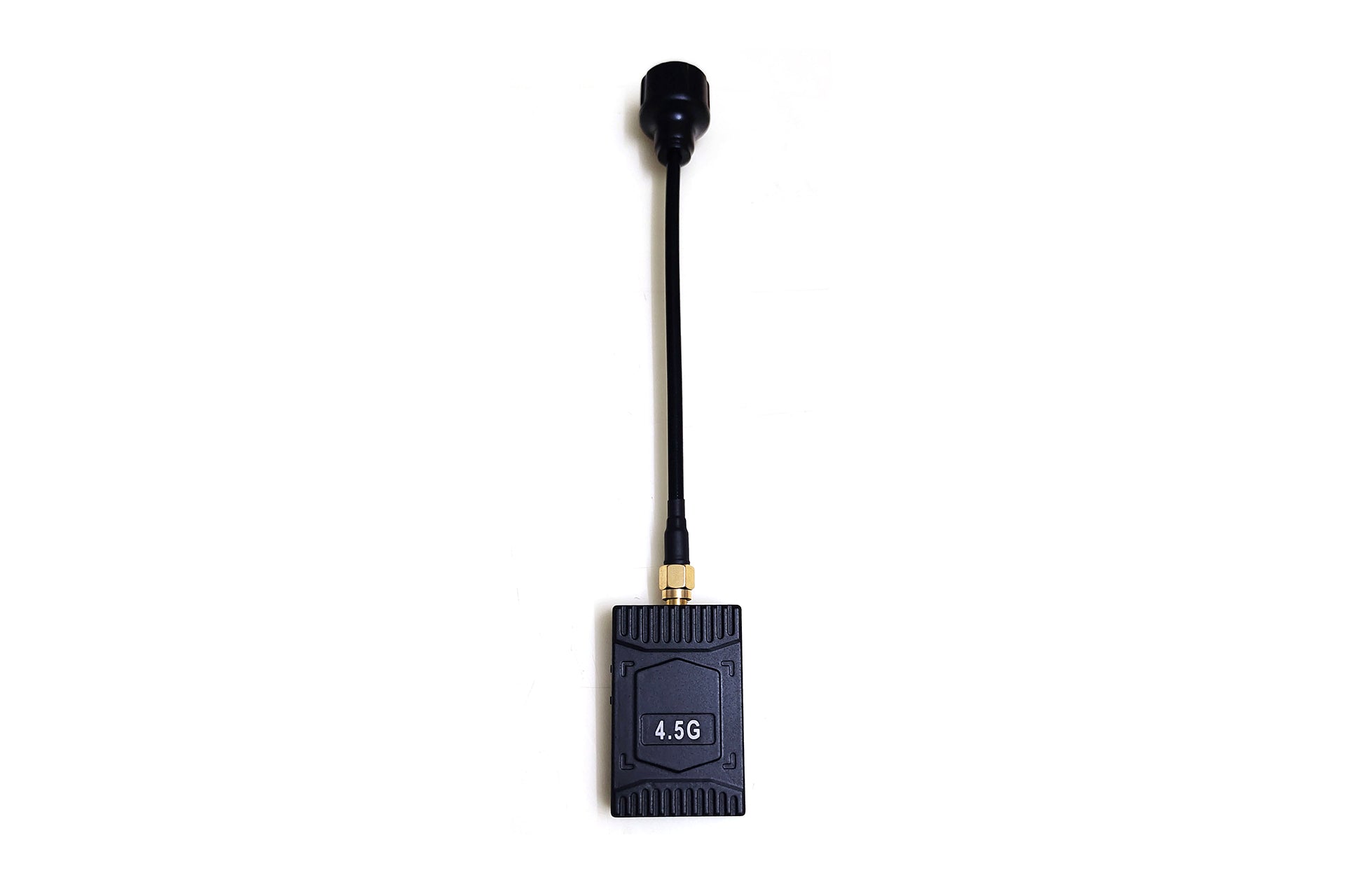 4.5Ghz long range video transmitter with black antenna.